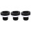 3Pcs Black PP Urinal Seal Rings Practical Leakproof Sealing Washer 5