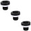 3Pcs Black PP Urinal Seal Rings Practical Leakproof Sealing Washer 9