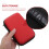 2Pcs Protective Tech Organizer Hard Drive Case Red Cable Bag 7