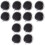 12Pcs Black Folding Pocket Mirror Double Side Polished Makeup Mirror 3