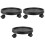 3Pcs Black Round Flowerpot Wheel Base Durable Plastic Stand 4