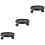 3Pcs Black Round Flowerpot Wheel Base Durable Plastic Stand 6