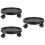 3Pcs Black Round Flowerpot Wheel Base Durable Plastic Stand 8