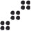 12Pcs Black Folding Pocket Mirror Double Side Polished Makeup Mirror 5