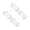 4Pcs Double Pedal Drum Patch White Drum Protection Sticker Easy Use 10