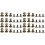144Pièces Mini Rivets Vis Dorés Cuir Accessoires Artisanat Solide 3