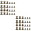 144Pièces Mini Rivets Vis Dorés Cuir Accessoires Artisanat Solide 6