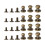 144Pièces Mini Rivets Vis Dorés Cuir Accessoires Artisanat Solide 11