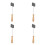 4Pcs Reusable Black Graphite Mold for DIY Glass Blowing and Casting 8