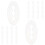 500Pcs Small White Pegboard Hook Stopper Reusable Hook Fastener 3