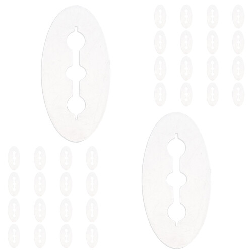 500Pcs Small White Pegboard Hook Stopper Reusable Hook Fastener 2