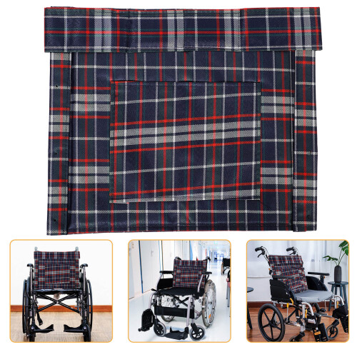 2Pcs Breathable Oxford Cloth Wheelchair Back Support Removable Cushion 1