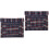 2Pcs Breathable Oxford Cloth Wheelchair Back Support Removable Cushion 6