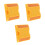 3Pcs Easy Install Yellow Plastic Reflective Roadside Safety Markers 10