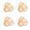 4Pcs Brown Silicone Handles Anti-Slip Grip 4
