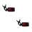 2Pcs Electronic Guitar Ukulele Violin Tuner Black Clip-on Auto Off 11