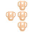 4Pcs Brown Silicone Handles Anti-Slip Grip 9
