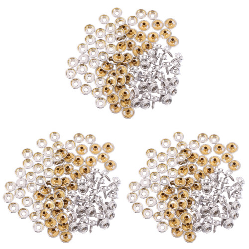 3Sets Boat Canvas Snap Kit Durable Copper Marine Fastener in Silver 2