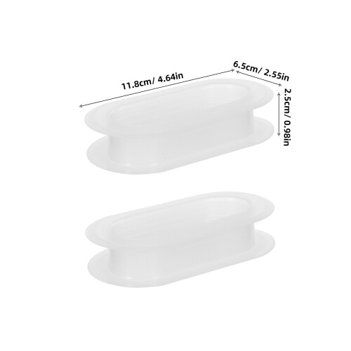 40Pcs Ergonomic White Plastic Handles for Corrugated Boxes Heavy Duty 1