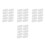 40Pcs Ergonomic White Plastic Handles for Corrugated Boxes Heavy Duty 10