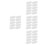 40Pcs Ergonomic White Plastic Handles for Corrugated Boxes Heavy Duty 11
