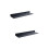 2Pcs Black Bathroom Shelf Wall Mount Floating Storage Rack Slim Design 6
