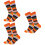 3Paires -Mollet Coton Orange Chaudes Confortables 8
