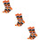 3Paires -Mollet Coton Orange Chaudes Confortables 10