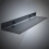2Pcs Black Bathroom Shelf Wall Mount Floating Storage Rack Slim Design 9