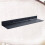 2Pcs Black Bathroom Shelf Wall Mount Floating Storage Rack Slim Design 11