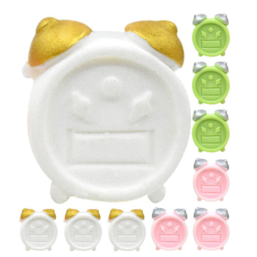 60Pcs Durable Resin Mini Alarm Clocks Assorted Colors Miniature Decor 2