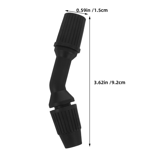 16Pcs Black Plastic Agricultural Sprayer Nozzles Cone Adjustable Tips 1