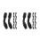 16Pcs Black Plastic Agricultural Sprayer Nozzles Cone Adjustable Tips 8