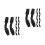 16Pcs Black Plastic Agricultural Sprayer Nozzles Cone Adjustable Tips 9