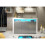Sideboard Aether 155cm - White & Grey Gloss Doors and LED Lights 5