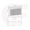 Sideboard Aether 155cm - White & Grey Gloss Doors and LED Lights 8