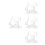 4Pcs Versatile Clear ABS Doll Figure Display Support Stands 4