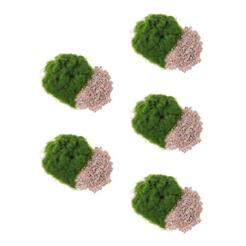 5 Sets Artificial Turf Grass Powder Stone Moss Mat For Model Railway 2