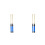 2Pairs Blue Wooden Drum Brushes Durable Percussion Sticks for Drum Set 8