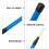2Pairs Blue Wooden Drum Brushes Durable Percussion Sticks for Drum Set 10