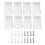 16Pcs White Metal Curtain Blind Installation Bracket Support Kit 3