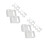 16Pcs White Metal Curtain Blind Installation Bracket Support Kit 4
