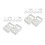 16Pcs White Metal Curtain Blind Installation Bracket Support Kit 9