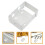 16Pcs White Metal Curtain Blind Installation Bracket Support Kit 10