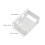 16Pcs White Metal Curtain Blind Installation Bracket Support Kit 11