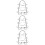 3Pcs Aluminum Fire Sprinkler Head Cover Silver for Ceiling Protection 9