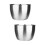 2Pcs Silver Multi-Purpose Cream Stirring Bowl Deep Kitchen Basin 8