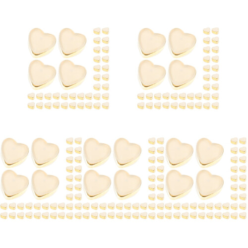500Pcs Golden Silicone Ear Plugs Safe Secure Earring Backings 1