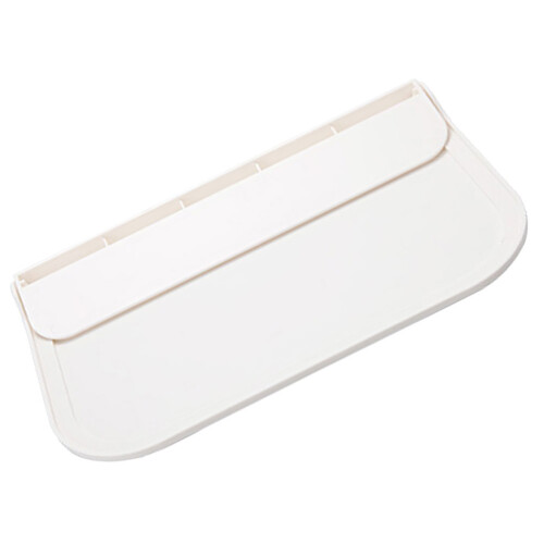 4Pcs Bathroom Wall Mounted Foldable Floating Shelf White PP 2