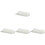 4Pcs Bathroom Wall Mounted Foldable Floating Shelf White PP 4